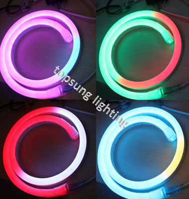 14*26mm lumière numérique à néon à LED 24v flexion de couleur changeante lampes à LED à bande