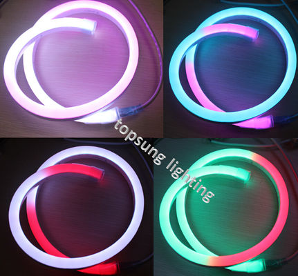 Magie RGB LED néon lumières 24V numériques lumières de Noël LED flexible tube néon