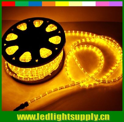 2 fils ronds de corde jaune à LED décoration de Noël lampes à corde