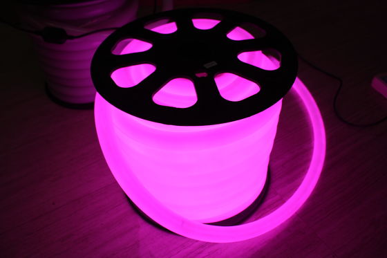 Ronde à 360 degrés 100 LED/m 25m bobine violette 110v néon flex lumière étanche