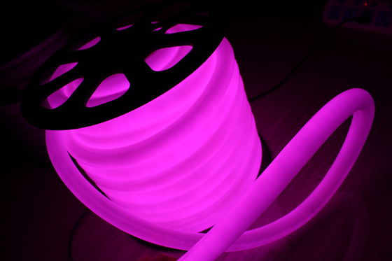 Ronde à 360 degrés 100 LED/m 25m bobine violette 110v néon flex lumière étanche