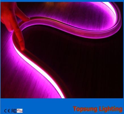 Vente à chaud 16x16.5mm carré étanche à l'eau 110v violet LED néon lumière flexible