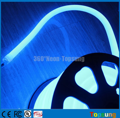 100' bobine 24 Volts bleu 360 degrés ronde LED lumière au néon pour la piscine