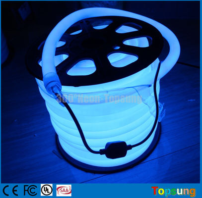 100' bobine 24 Volts bleu 360 degrés ronde LED lumière au néon pour la piscine