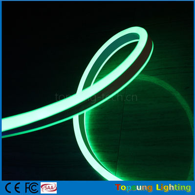 2016 nouveau design 24V double côté couleur verte LED néon bande flexible pour les bâtiments