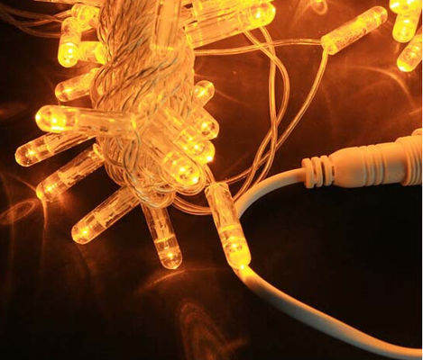 10m connectable 5mm LED lumières de Noël en gros de la chaîne jaune anti-froid bulle PVC