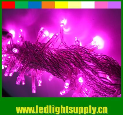 127v violet LED extérieur à chaîne de lumière imperméable à l'eau 100 LED Topsung Lighting