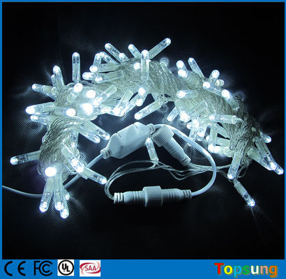 Éclairage à chaîne LED blanc transparent de 120 v pour les lumières de décoration de mariage de vacances