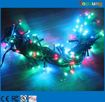 200 LED Twinkle RGB LED string IP65 avec contrôleur pour décoration de Noël en extérieur