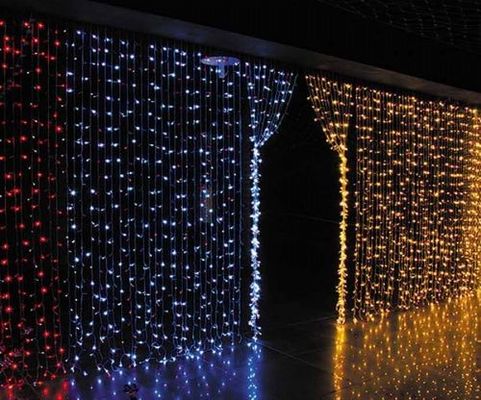 Super lumineux 24V lumières de Noël de fées intérieures rideau pour le bâtiment