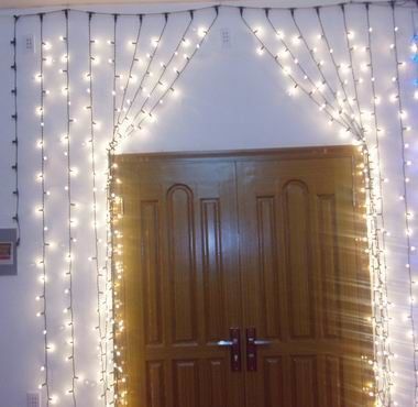 Vente à chaud 110v lumières de Noël de fées rideau étanche pour l' extérieur