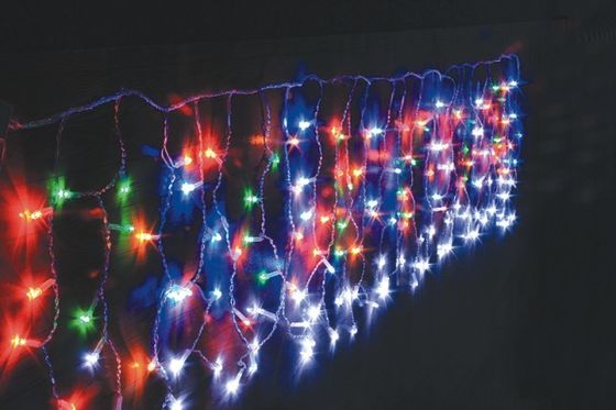 Lumières pour rideaux de Noël à 240 V, extérieures, anti-UV, anti-temps