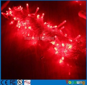 Le plus vendu 220V rouge LED fable de Noël lampes à cordes 10m