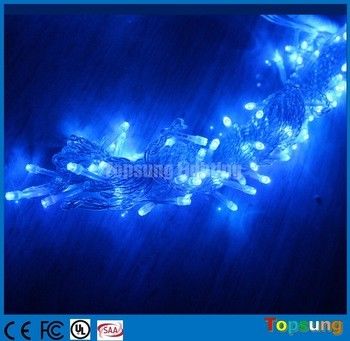Vente à chaud 220V bleu 100Led lumières de Noël clignotantes 10m