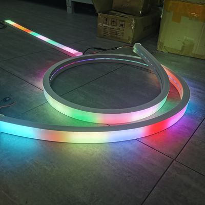 RGB Pixel LED néon Dmx512 bandes RGB ruban led dmx néon flexible corde néon 24v coupeble bandes lumineuses néonflex