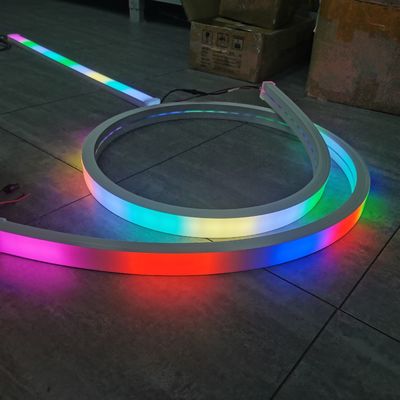 40 mm de néon RGBW programmable flexible LED 24V RGB lumière LED type ruban néon 5050 SMD tube souple changeant de couleur