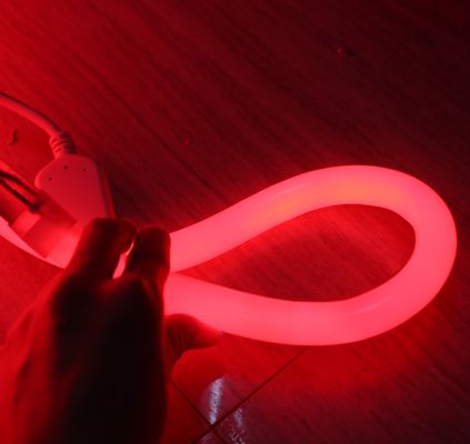 LED néon rond 360 degrés émettant 12V décoration de Noël SMD2835 rouge