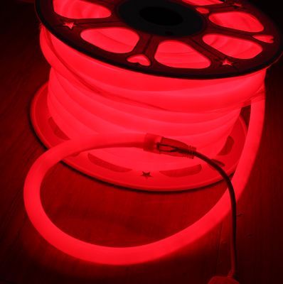 LED néon rond 360 degrés émettant 12V décoration de Noël SMD2835 rouge
