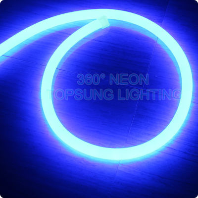 couleur bleue mini rond néon flex 360 degrés émettant 12V SMD2835 lumière de corde
