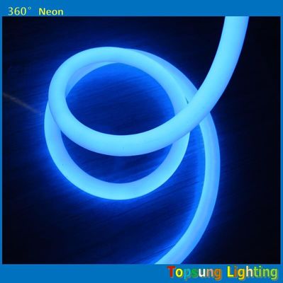 produit chaud 100 leds/m bleu 360 degrés rond LED néon flex lumière 220v 25m bobine
