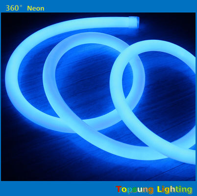 bleu 360 luminaire au néon rond 24v 100LEDs/m pour extérieur diamètre rond 25mm