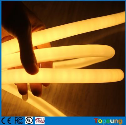 120LED/M LED néon à la corde lumineuse 360 degrés 16mm mini PVC neon blanc chaud flex DC12V
