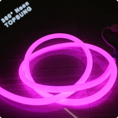 360 ronds mini néon flexible flexion LED feux de bande ruban rose violet couleur 24v