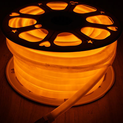16 mm Ip67 bande flexible orange ronde 24v 360 degrés LED néon Flex