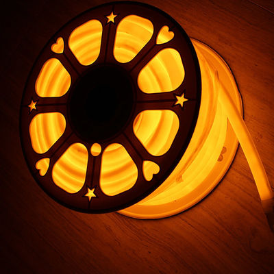 lampe au néon à tube en PVC orange mince ronde 16 mm à 360 degrés à LED neon flex DC24V