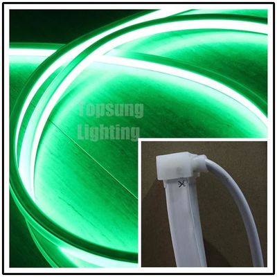 DC 12V LED néon flex 16x16mm carré lampe à corde plate 120SMD/M lumière de décoration extérieure verte