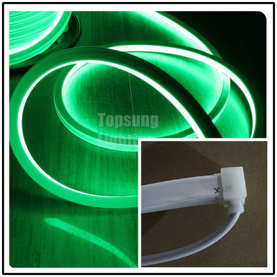 AC220V tube à néon à LED à vue supérieure plat 2835 SMD vert 16*16 mm quadré néon flex