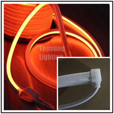 AC110v lampe à bande de néon orange carré flexible à LED 16x16mm pour la décoration de magasins IP68