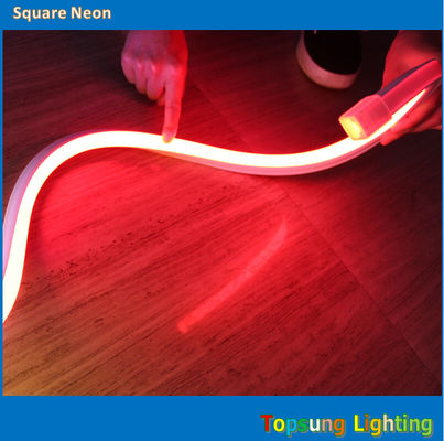 Couleur rouge LED Neon Flex Light LED Neon Rope Light 16*16mm Carré Ip68 AC 110v