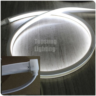 lumière blanche DC 12V à LED néon flex 16x16mm carré lampe à corde plate 120SMD/M