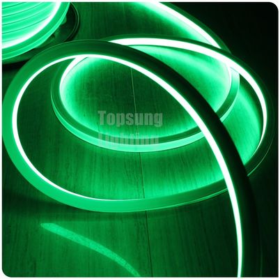 AC 110v LED néon flex 16*16mm carré tube de néon led plat ip68 éclairage extérieur vert