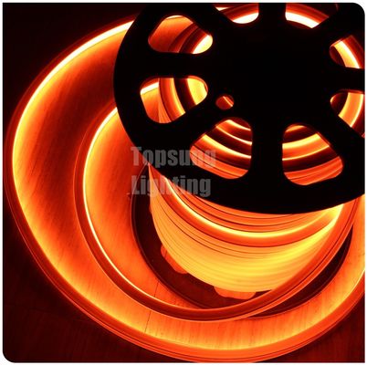 AC 220V orange carré LED néon lumière flexible 220v 16x16mm pour la décoration de magasin