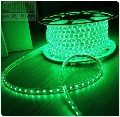 Étonnante bande LED à courant alternatif de 110V 5050 smd vert 60LED/m bande flexible à LED ruban