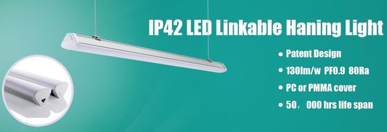 Lumière à LED linéaire de qualité stable 2F 20W luminaire à suspension lumineuse à LED reliable
