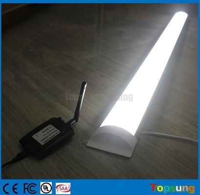 Sensor à micro-ondes SMD2835 LED Lumière à LED linéaire à batterie linéaire 4 pieds 24*75*120mm