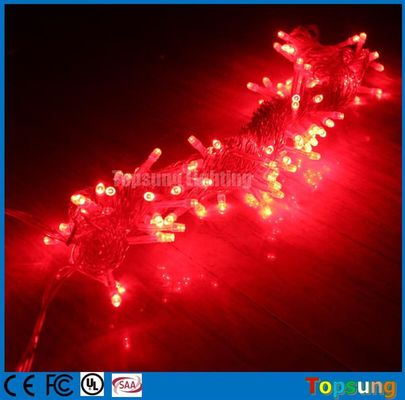 Le plus vendu 220V rouge LED fable de Noël lampes à cordes 10m