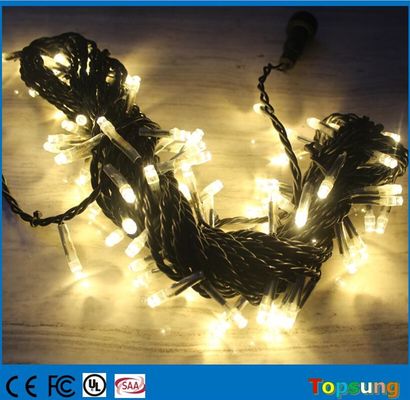 Vente à chaud 127-v chaud blanc connectable lampes à ficelle 10m décoration de Noël