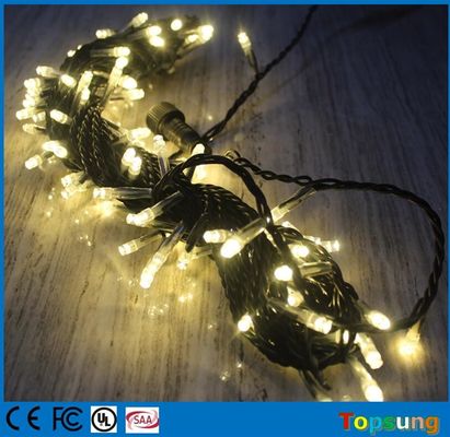 Vente à chaud 127-v chaud blanc connectable lampes à ficelle 10m décoration de Noël