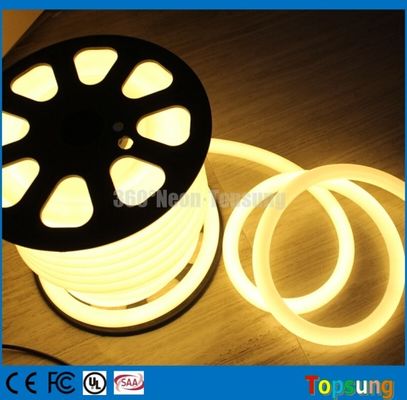 25M bobine 12 Volt 360 degrés ronde chaude blanche à LED flexible bande néon pour la pièce