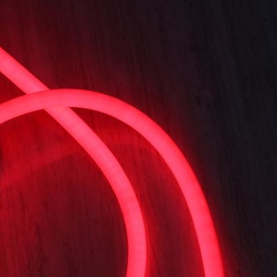 Lumière à la corde ronde à 360 LED 120v lumière néon 25mm tuyau en PVC flex neon de remplacement couleur rouge