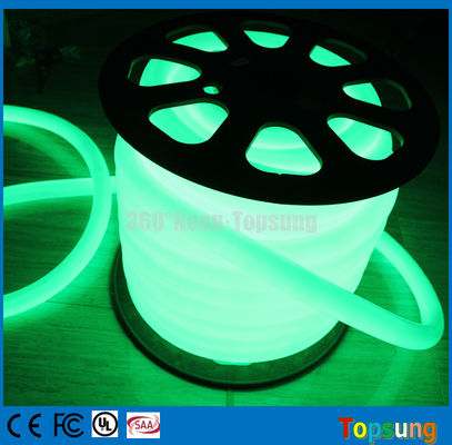 Lumière de tube à néon à LED vert à bobine de 82 pieds, ronde de 12V pour la pièce