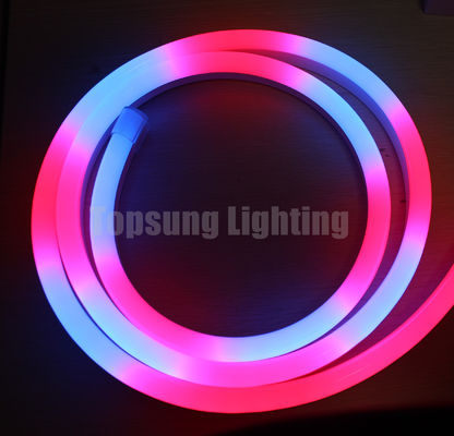 24V numérique RGB LED néon Flex Rope Light dmx signal d'entrée LED bande de pixels