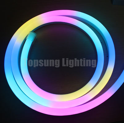 Superbe Topsung numérique LED néo bandes 40mm large lumières de Noël 24V pixel LED barre de néon dmx 512 bandes de néon flexibles