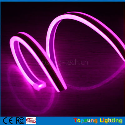 couleur rose 240V LED à bande de néon flexible à double face 8*17mm à usage extérieur