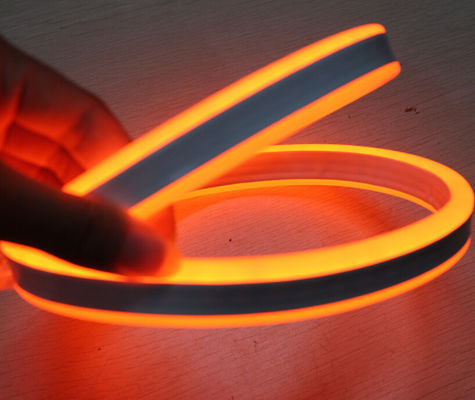 Topsung éclairage 12v orange 100m mini double face à la bande de corde au néon à LED étanche 8,5*18mm lumière
