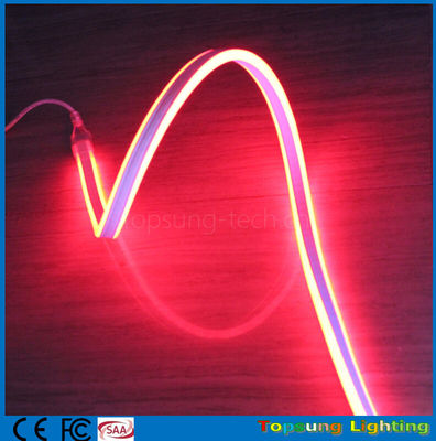 100m rouge mini bande de corde à LED 110V 8,5*18mm 4,5w LED double face flexible néon lumière